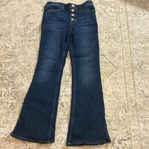 Dark wash flare girls jeans from Abercrombie kids